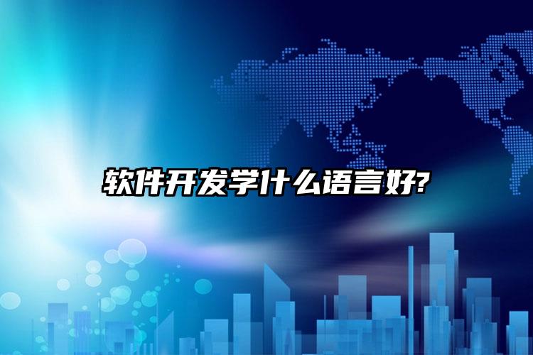 软件开发学什么语言好?