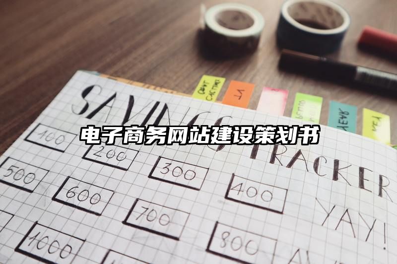 电子商务网站建设策划书