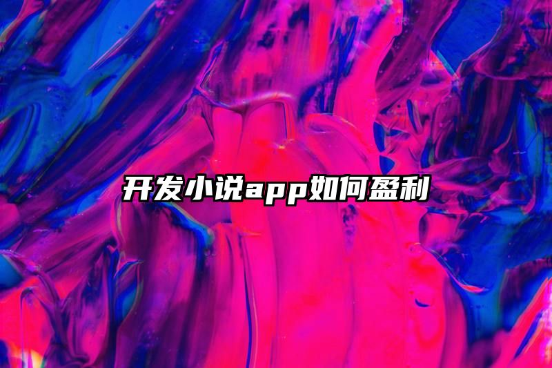 开发小说app如何盈利