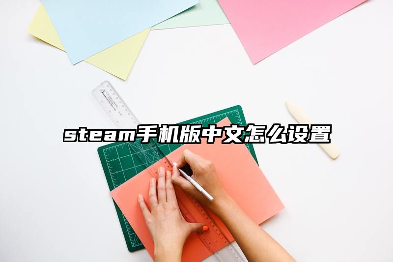 steam手机版中文怎么设置