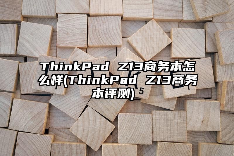 ThinkPad Z13商务本怎么样 