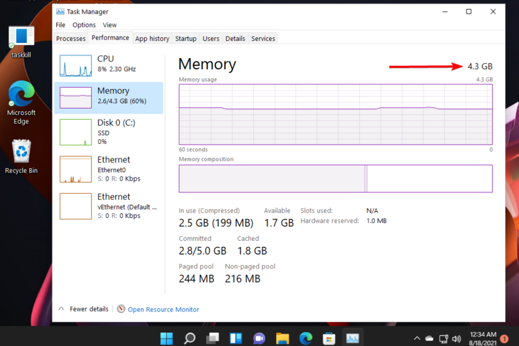 如何在Windows11上检查RAM内存？Win11检查RAM内存方法