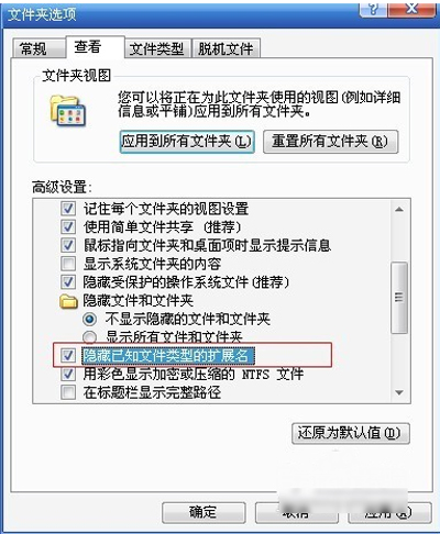 Win10后缀名隐藏了怎么打开？