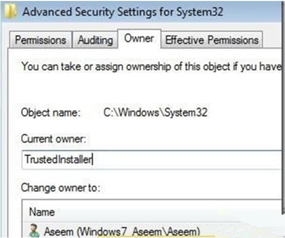 Windows7旗舰版系统怎样删除“信任安装”的文件？