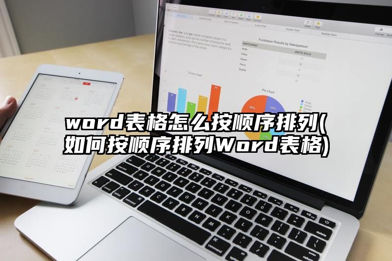 word表格怎么按顺序排列