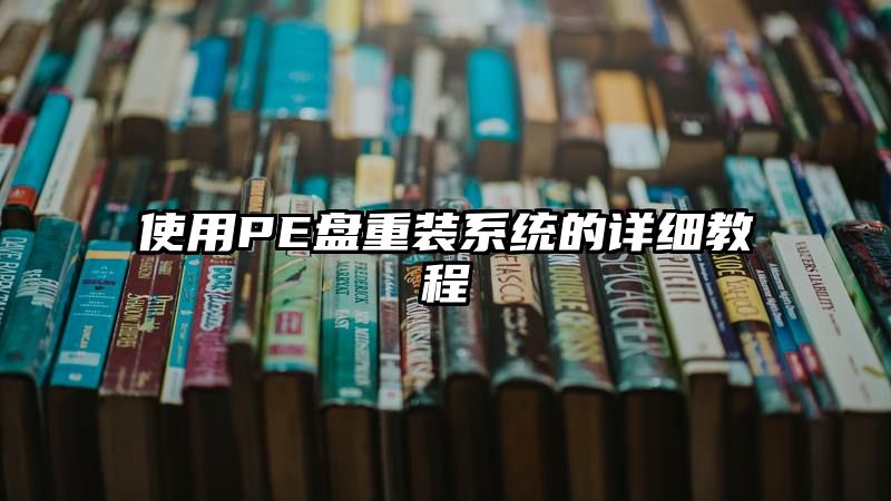 使用PE盘重装系统的详细教程