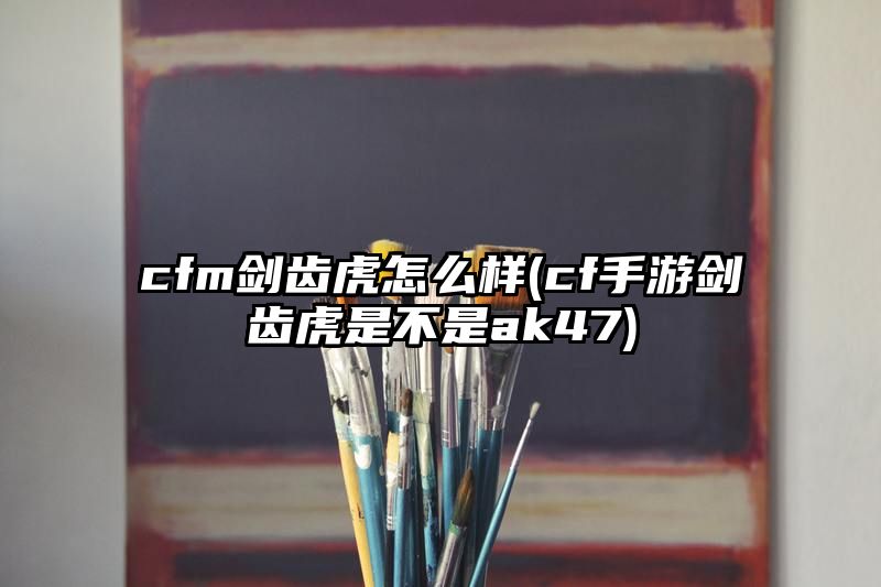 cfm剑齿虎怎么样