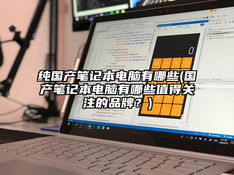 纯国产笔记本电脑有哪些