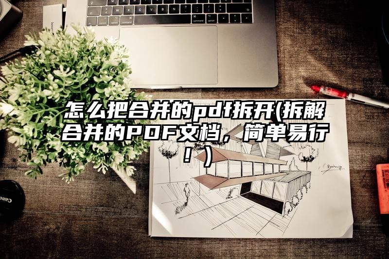 怎么把合并的pdf拆开