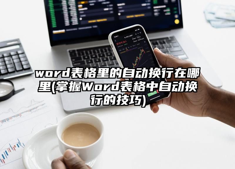 word表格里的自动换行在哪里