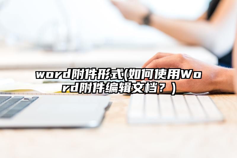 word附件形式