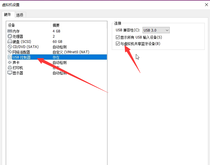 win10怎么和虚拟机共享蓝牙？win10与虚拟机共享蓝牙方法