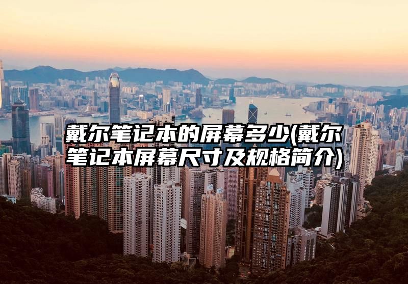 戴尔笔记本的屏幕多少