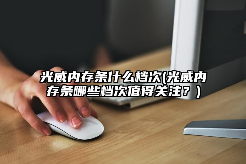 光威内存条什么档次