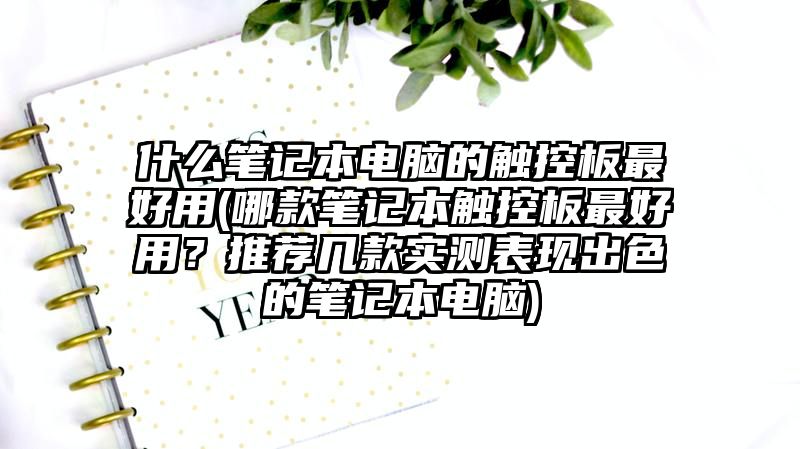 什么笔记本电脑的触控板最好用