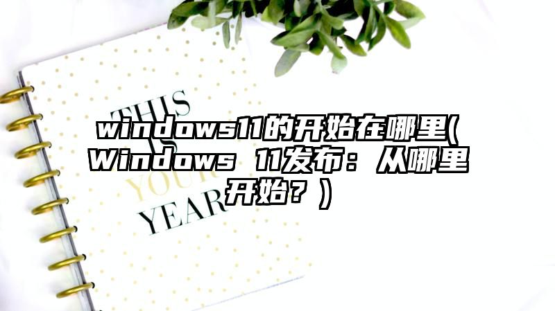 windows11的开始在哪里