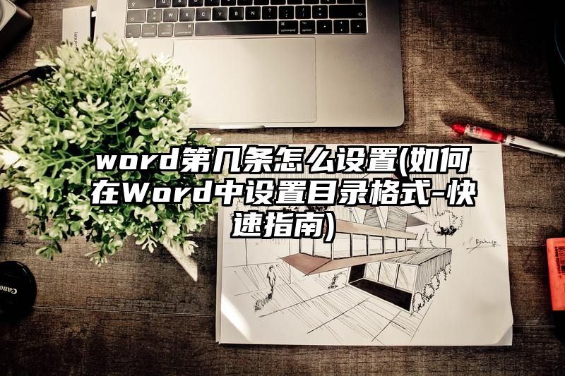 word第几条怎么设置