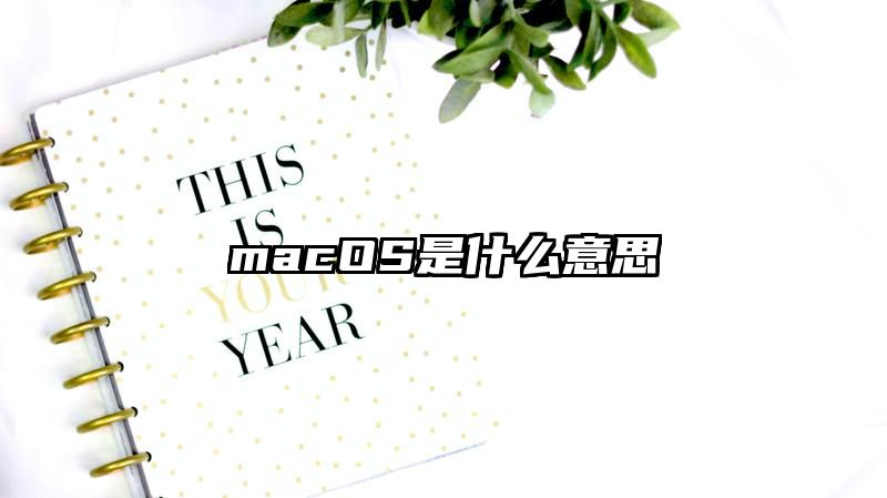 macOS是什么意思