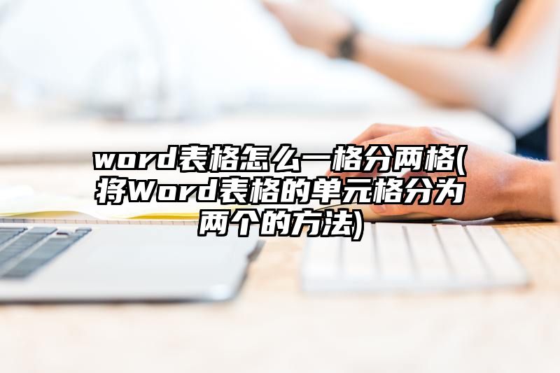 word表格怎么一格分两格