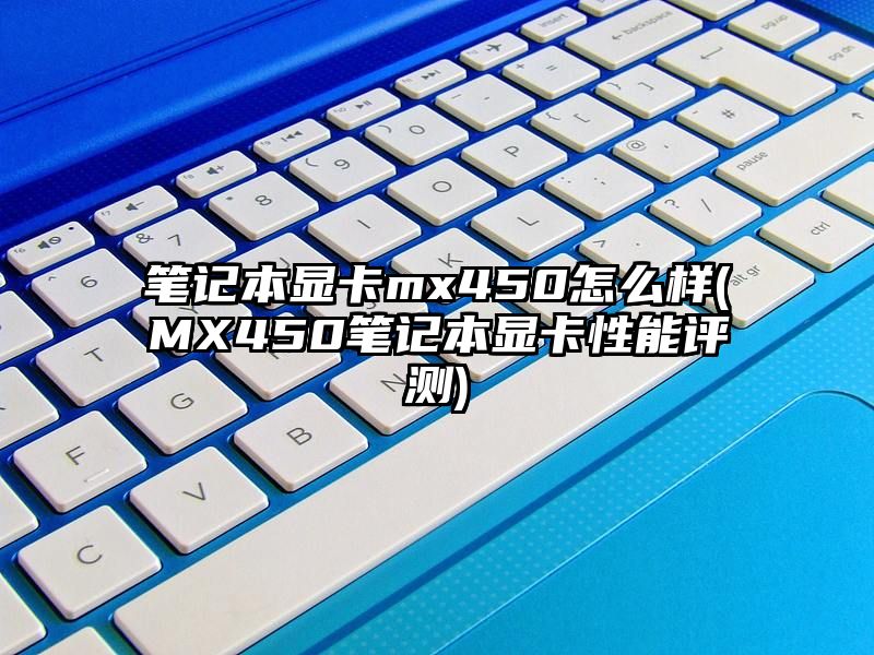 笔记本显卡mx450怎么样