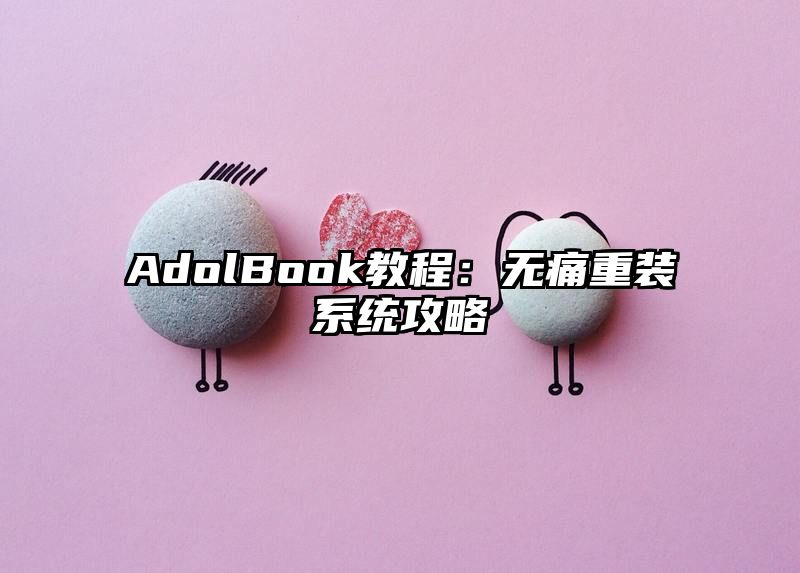 AdolBook教程：无痛重装系统攻略