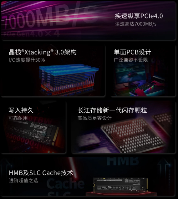 长江存储将于 10 月 26 日推出致态 SSD 新品，TiPlus7100 系列现已上架