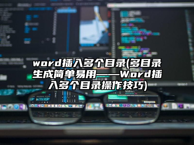 word插入多个目录