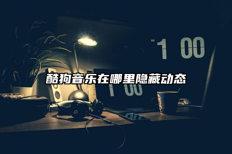 酷狗音乐在哪里隐藏动态