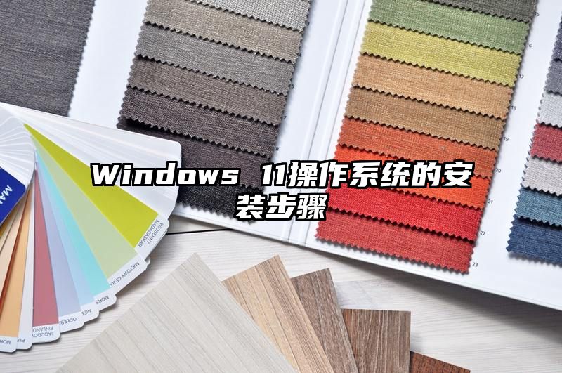 Windows 11操作系统的安装步骤