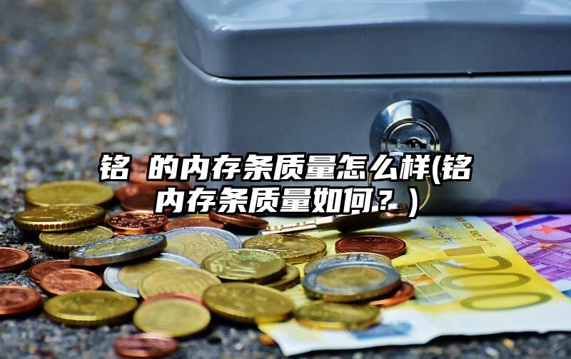 铭瑄的内存条质量怎么样