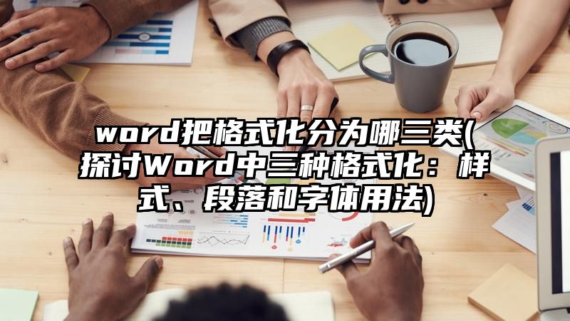 word把格式化分为哪三类