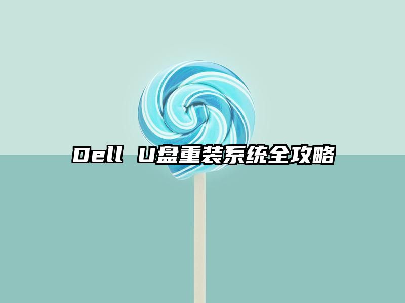 Dell U盘重装系统全攻略