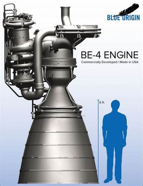 贝索斯旗下蓝色起源完成火箭发动机测试 推力比SpaceX猛禽还大