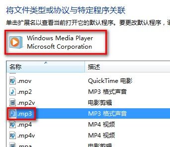 Windows7设置默认程序图文教程(使用某一程序打开某一文件类型)